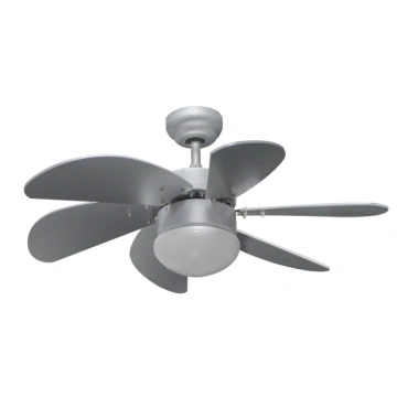 Six leaf ceiling fan with bulb